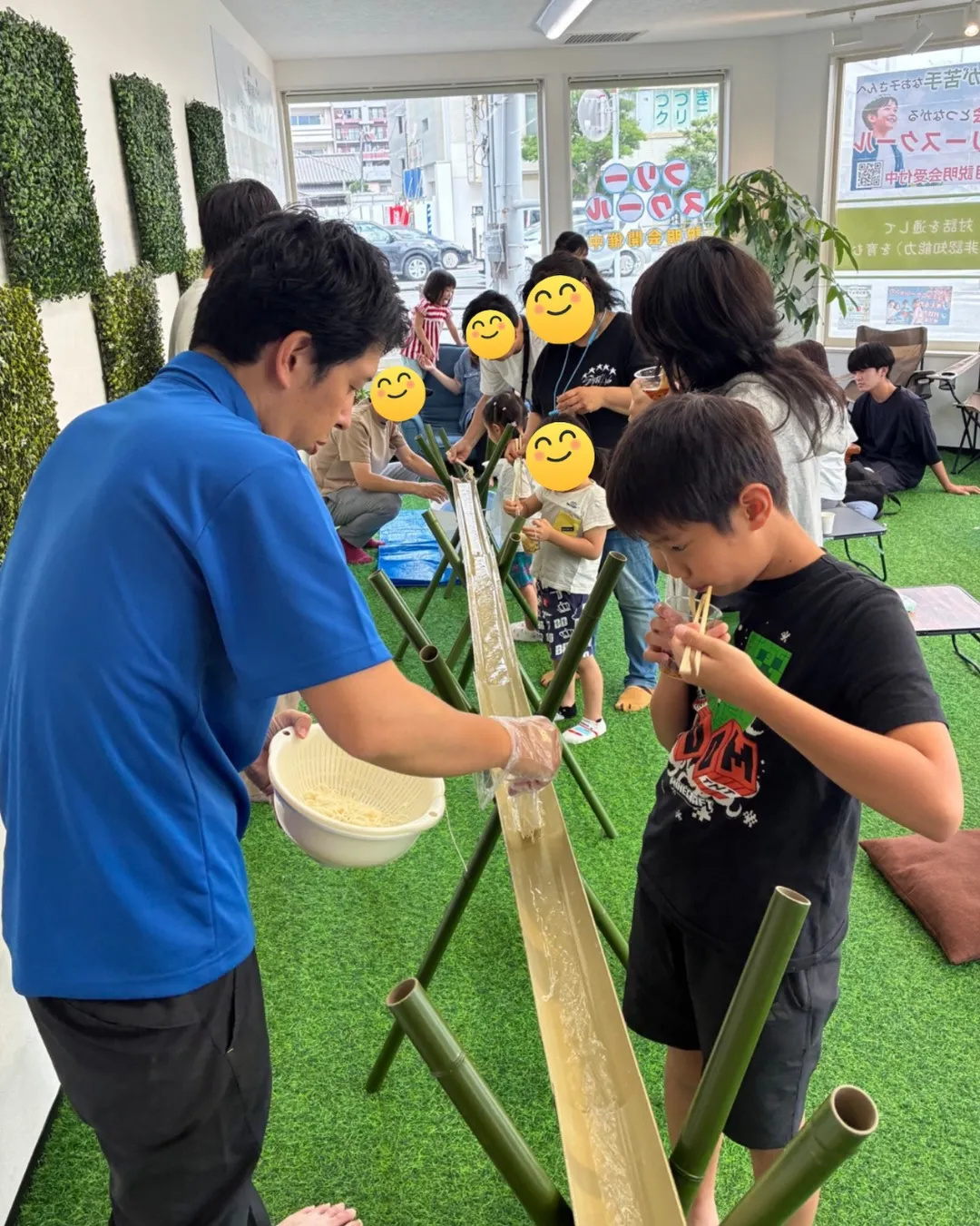 【夏の思い出】室内で流しそうめん会を開催しました!🎋✨